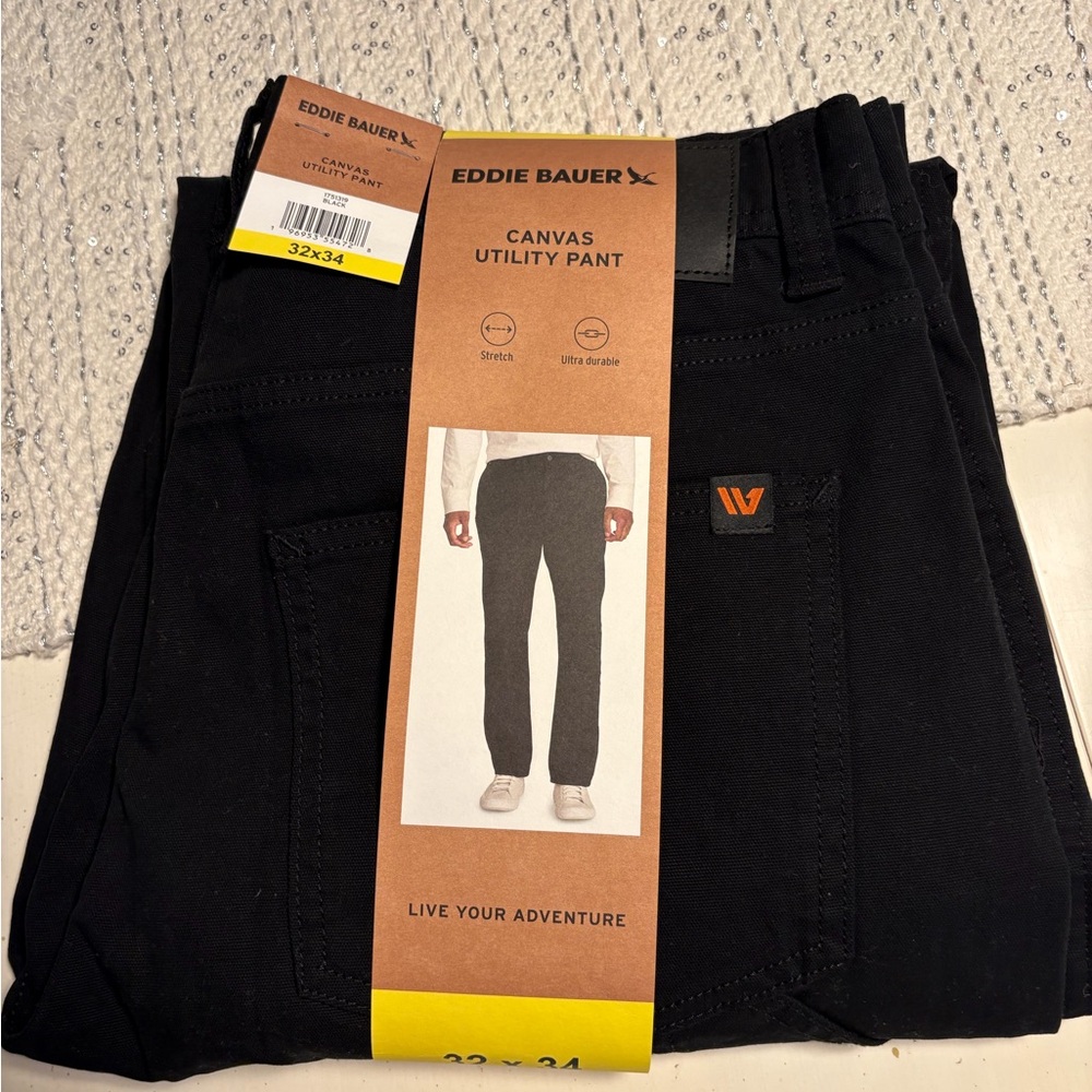Black Canvas Pants Eddie Bauer Men’s Utility Pant